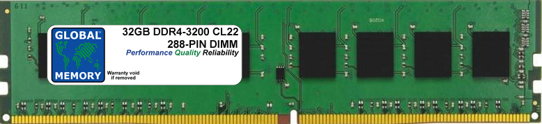 32GB DDR4 3200MHz PC4-25600 288-PIN DIMM MEMORY RAM FOR DELL PC DESKTOPS